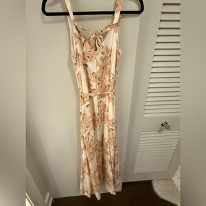 Joie Cream and Pink Floral Maxi Dress